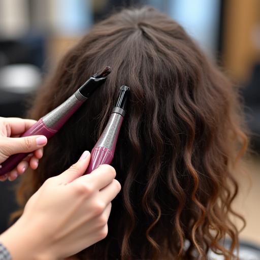 Soin pré-styling pour cheveux bouclés
